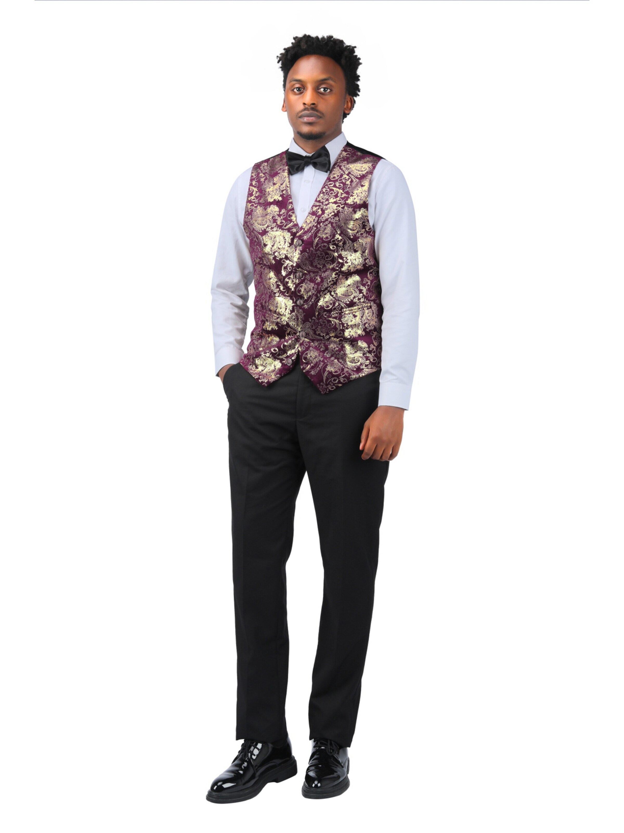 YOUTHUP Vest in Purple: front