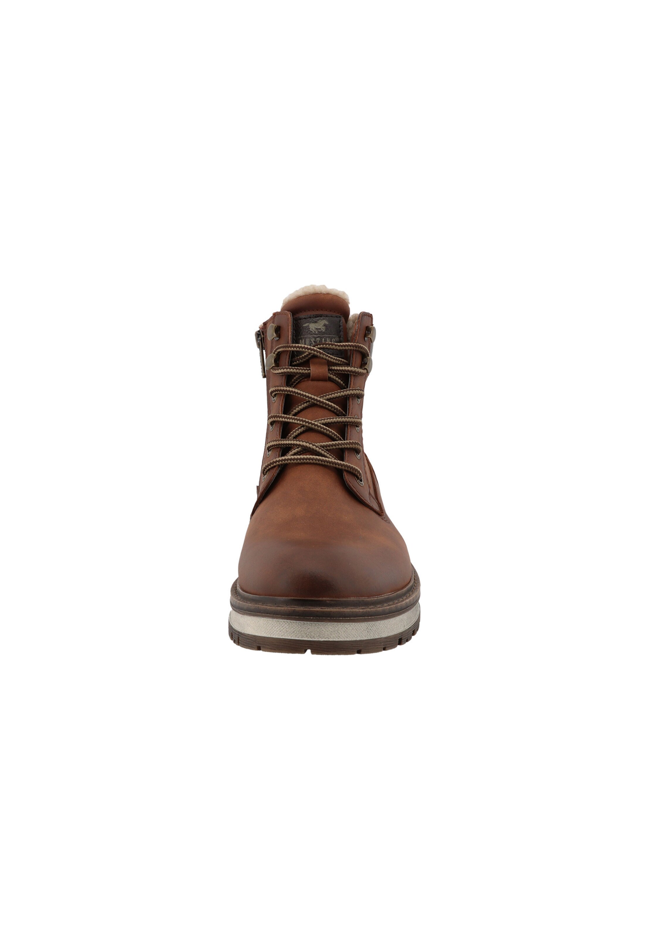 MUSTANG - Botas com atacadores em castanho