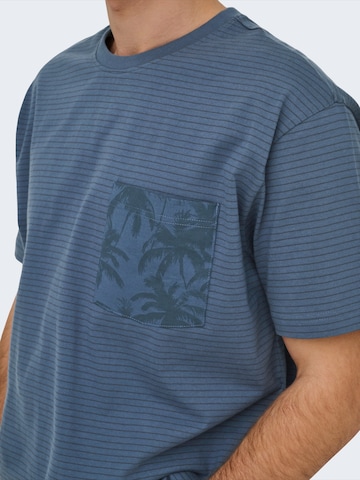 Only & Sons - Camiseta 'ONSFRED' en azul