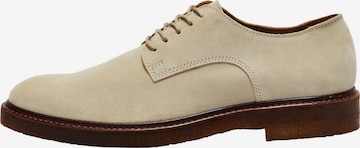 SELECTED HOMME Lace-up shoe 'LUKE' in Beige: front