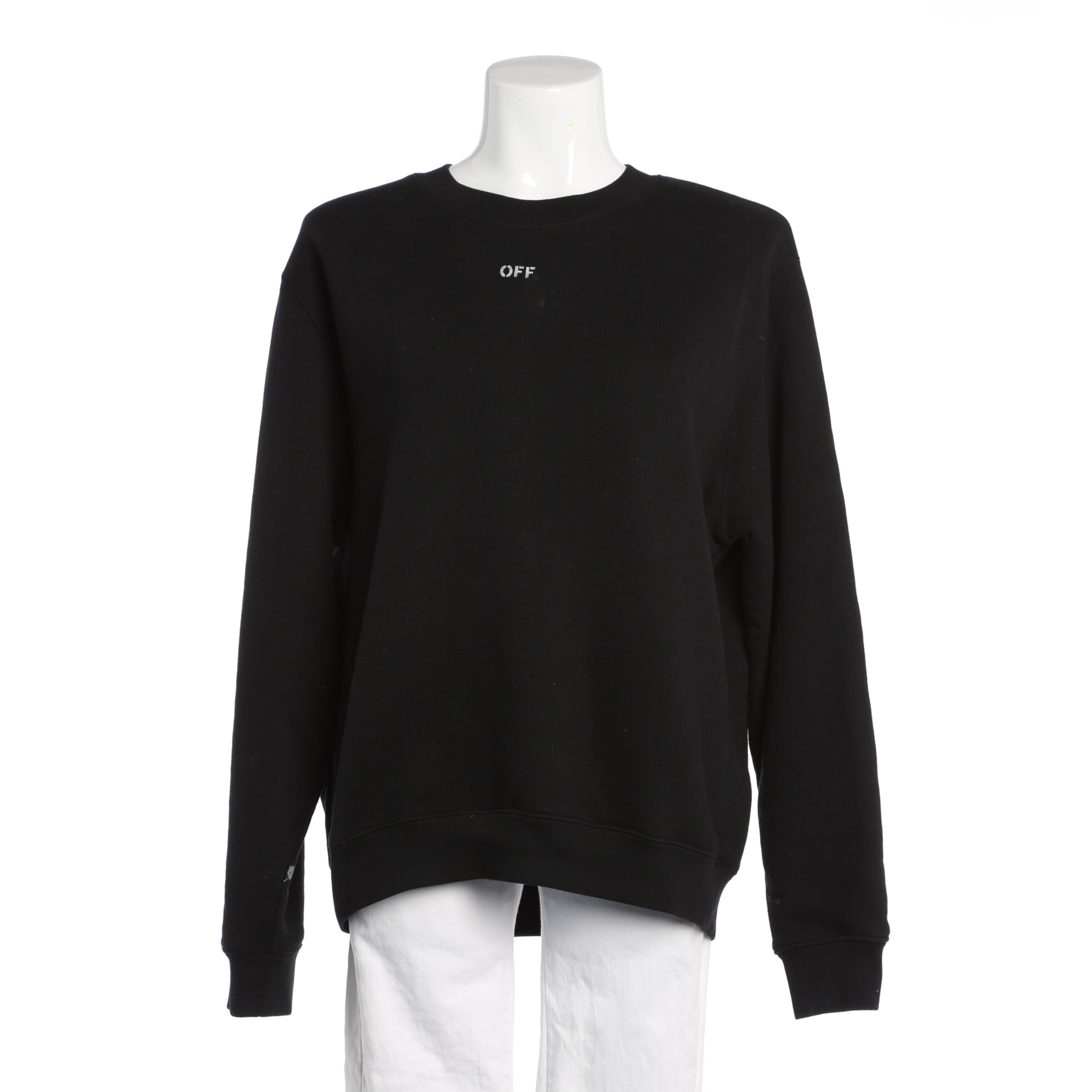 Off-White Sweatshirt & Zip-Up Hoodie in S in Black, Item view