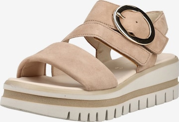 Sandales GABOR en beige : devant