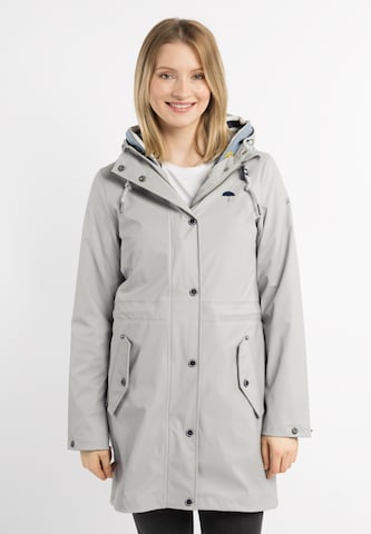 Schmuddelwedda Raincoat in Grey: front