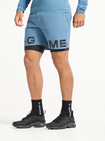 A-Game Regular Sportbroek in Blauw: voorkant