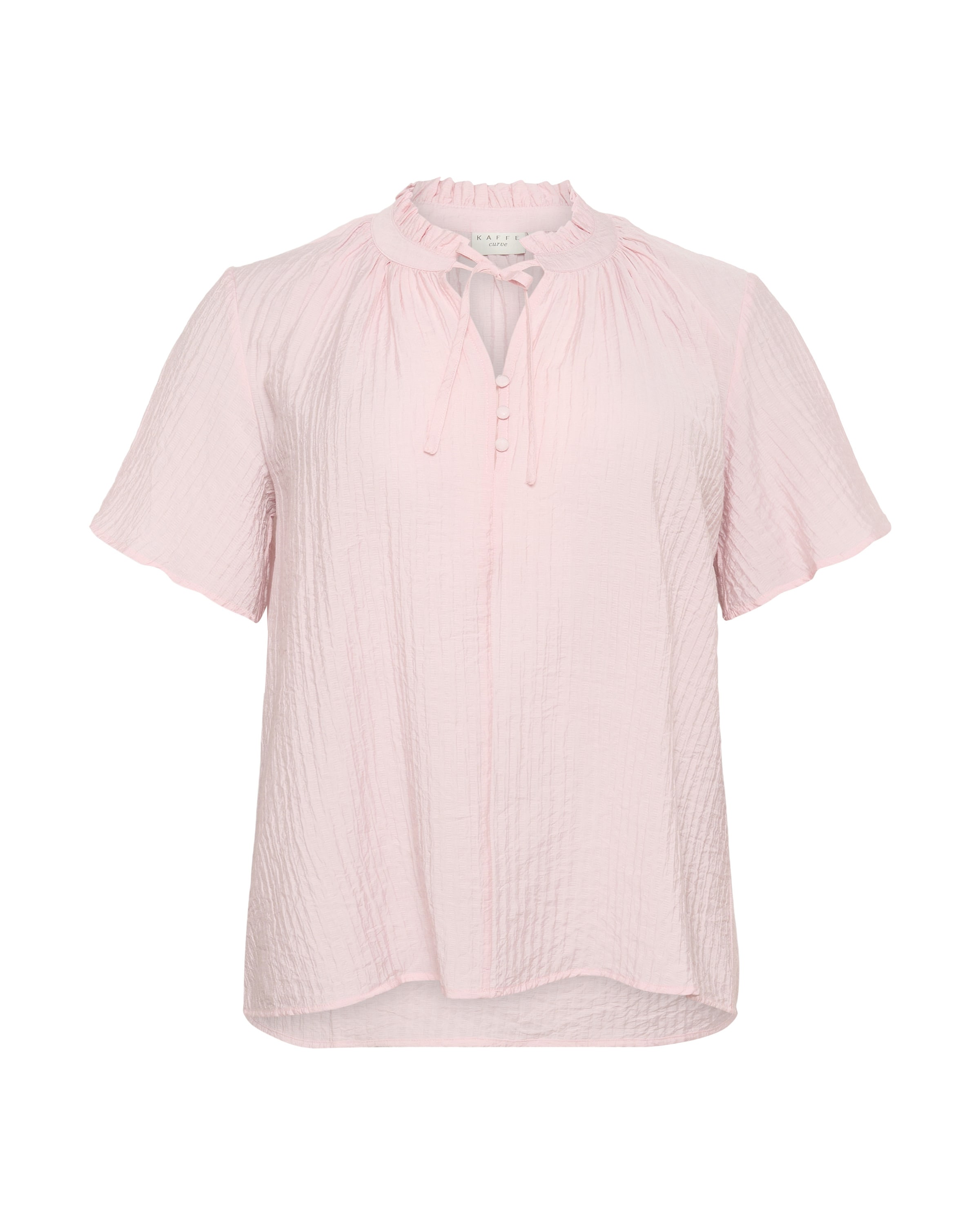 KAFFE CURVE Bluse 'Lisana' in Pink: Vorderseite