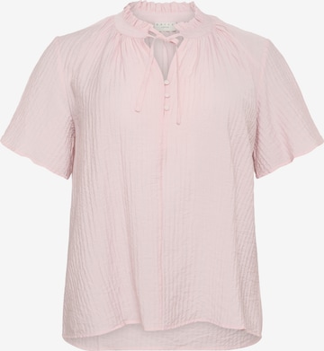 KAFFE CURVE Bluse 'Lisana' in Pink: Vorderseite
