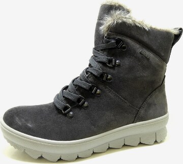 Legero Lace-Up Ankle Boots in Grey: front
