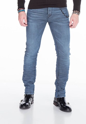 CIPO & BAXX Slimfit Jeans 'Rick' in Blauw: voorkant