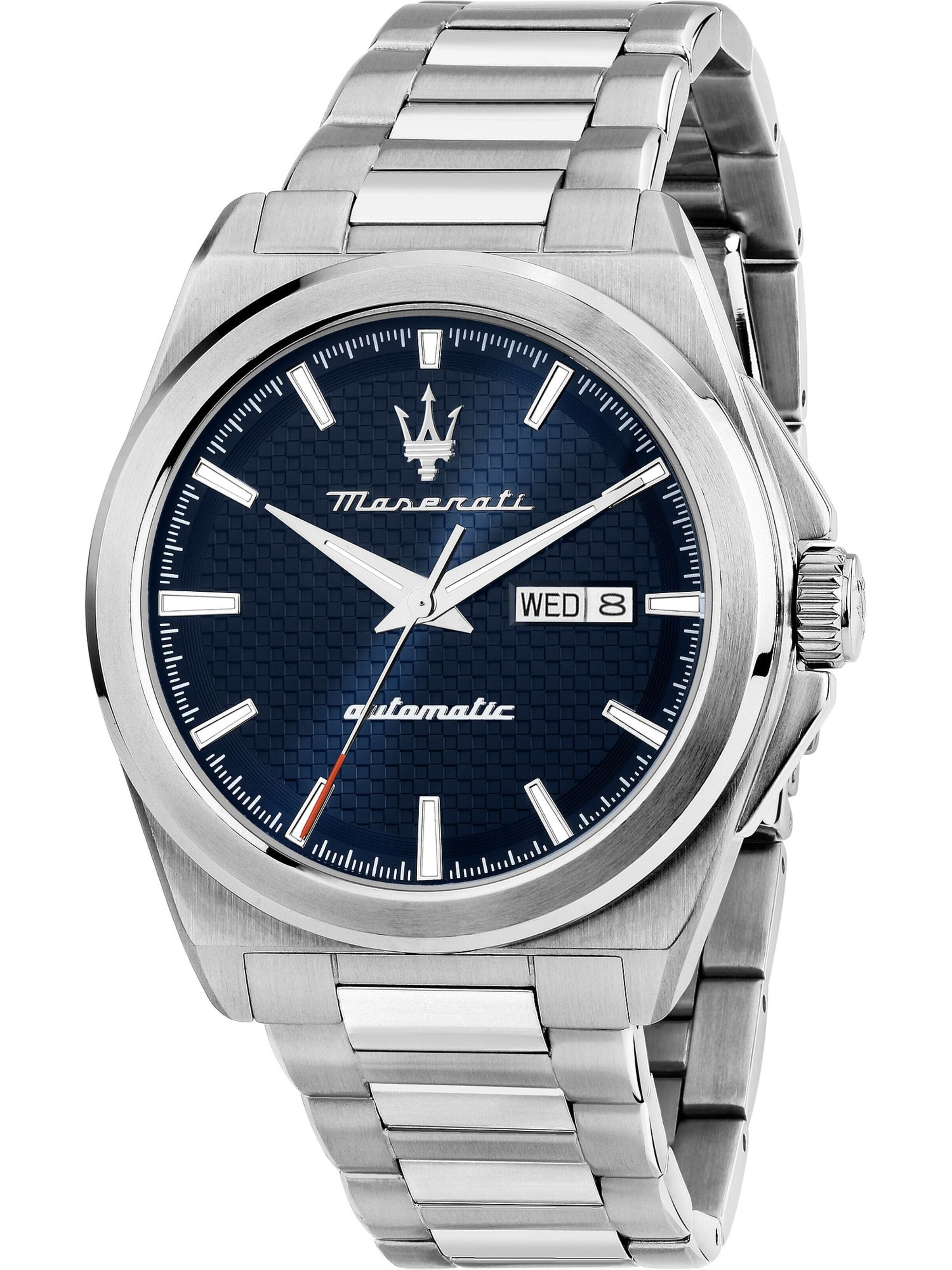 Maserati Analog Watch in Silver: front