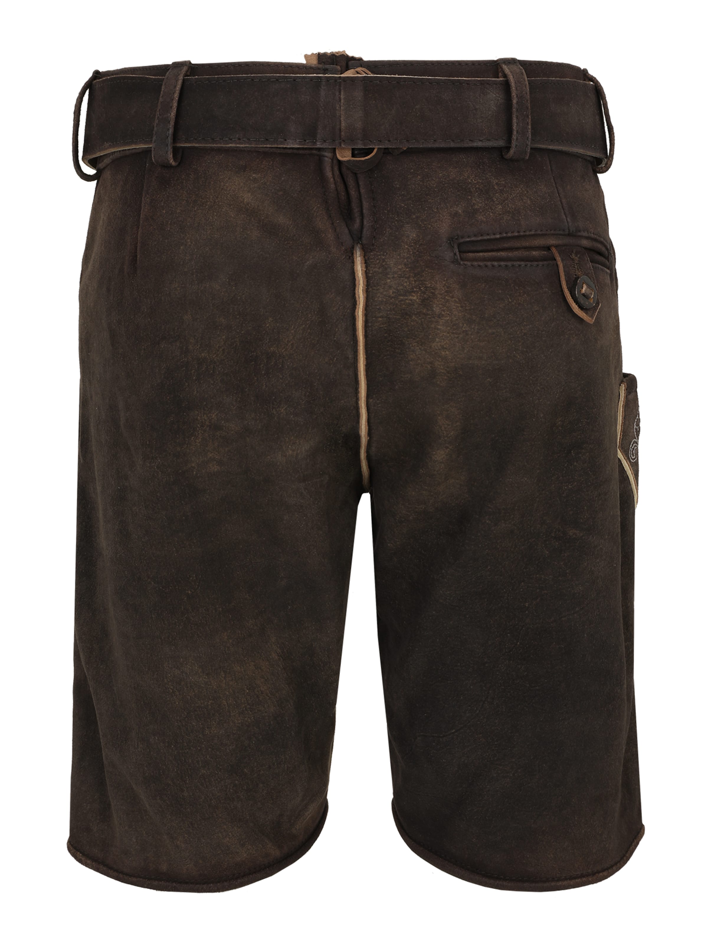 Krüger Buam Slimfit Krojové kalhoty 'Vinc' – hnědá