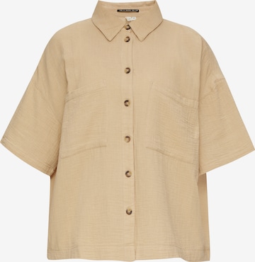 Chemisier QS en beige : devant