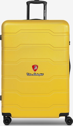Valisette 'Bologna' Tonino Lamborghini en jaune : devant