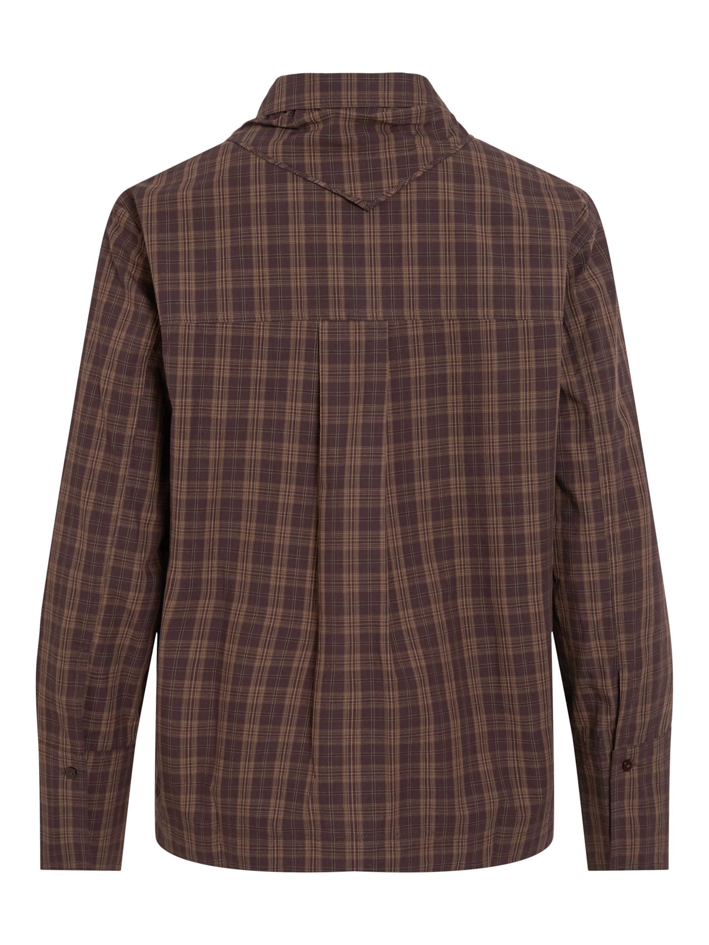 ROUGE EDIT Bluse i brun