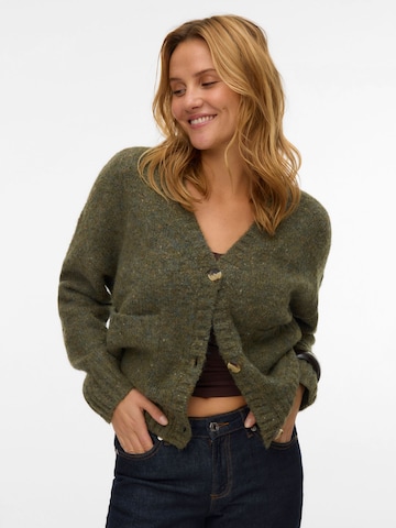 VERO MODA Cardigan 'INGRID' i grøn: forside