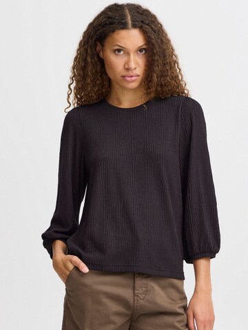 PULZ Jeans Bluse 'Jane' in Schwarz: Vorderseite