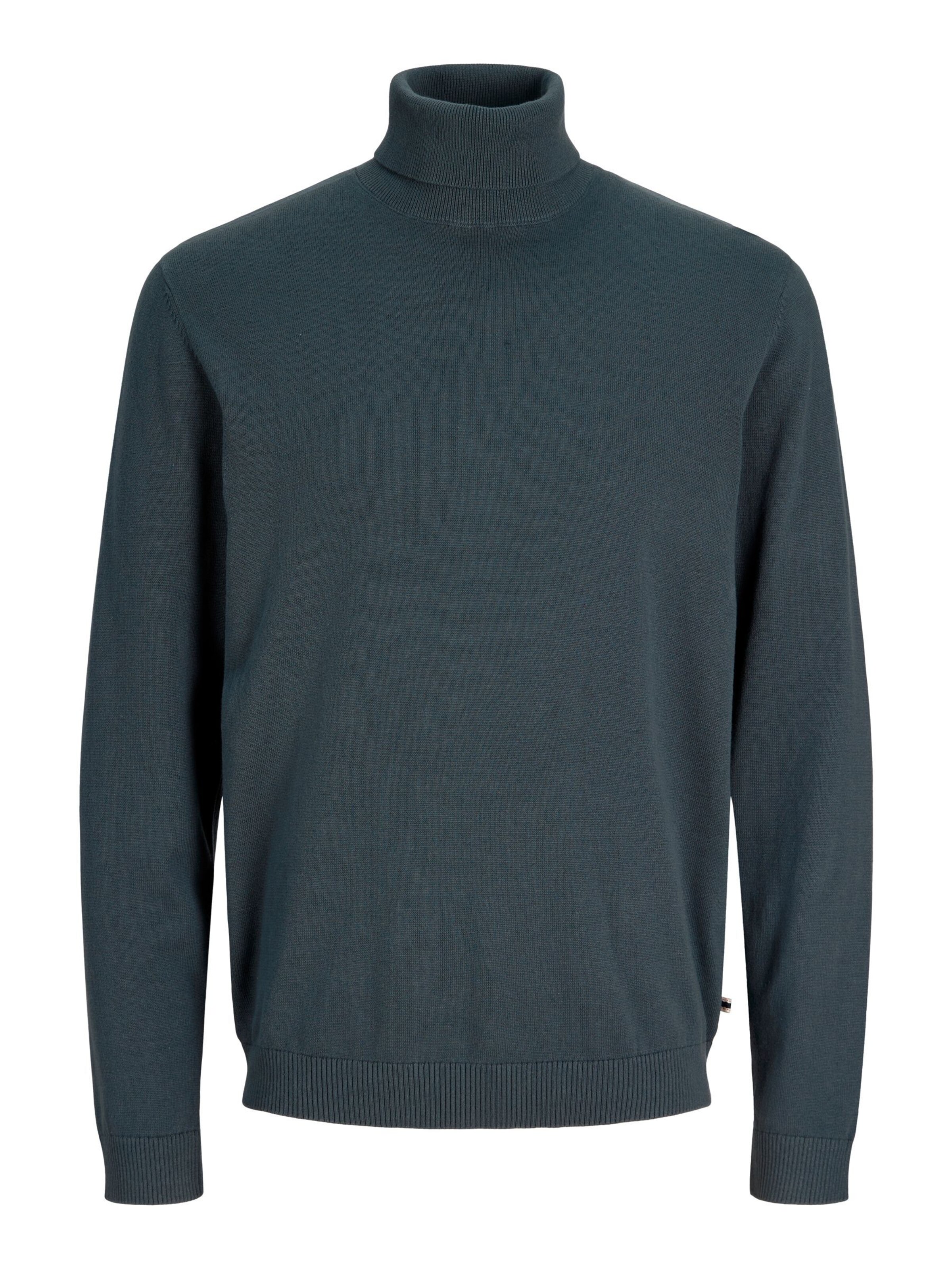 JACK & JONES Sweater 'JJEBasic' in Grey: front