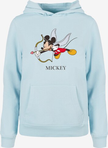 ABSOLUTE CULT Sweatshirt 'Mickey Mouse - Love Cherub' in Blau: predná strana