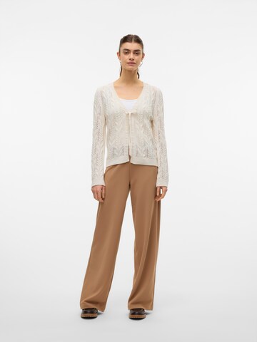 VERO MODA Wide Leg Hose in Braun