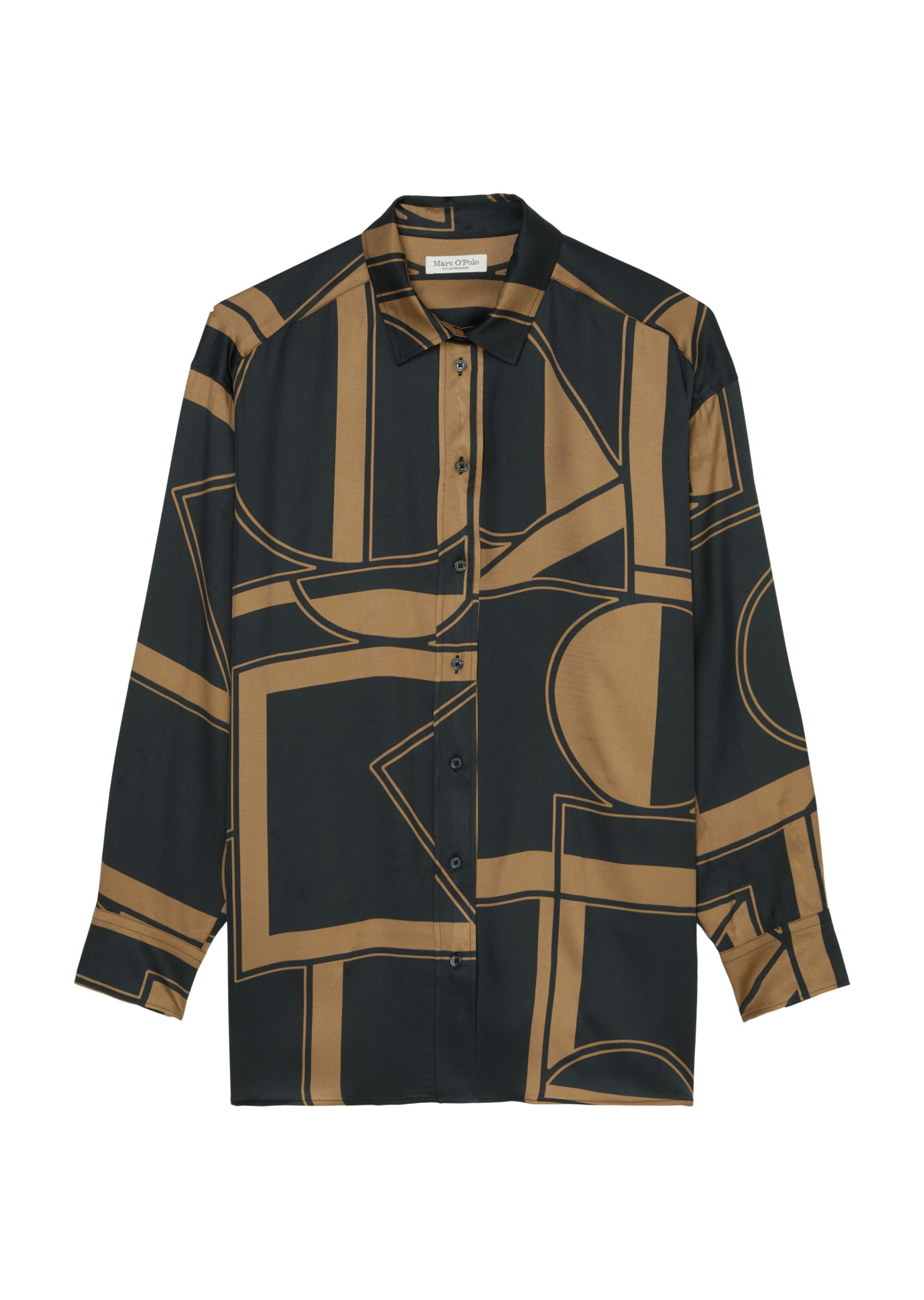 Marc O'Polo Bluse in Schwarz: Vorderseite