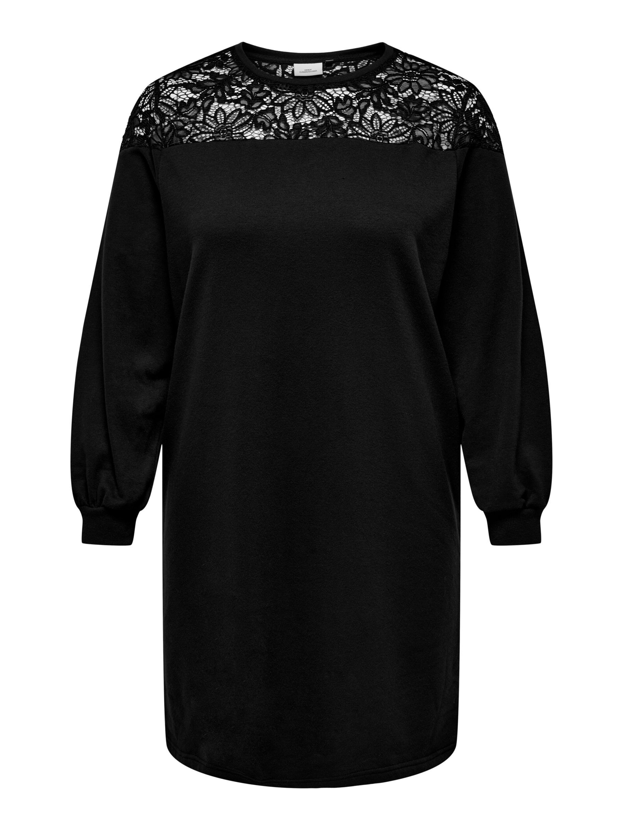 ONLY Carmakoma Jurk in Zwart: voorkant