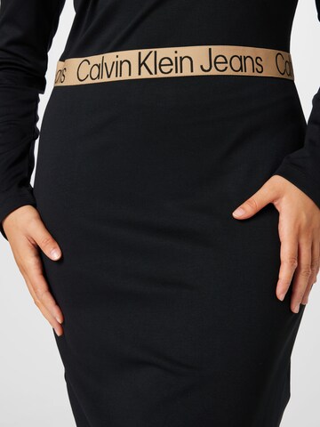 Calvin Klein Jeans Curve Jurk 'MILANO' in Zwart