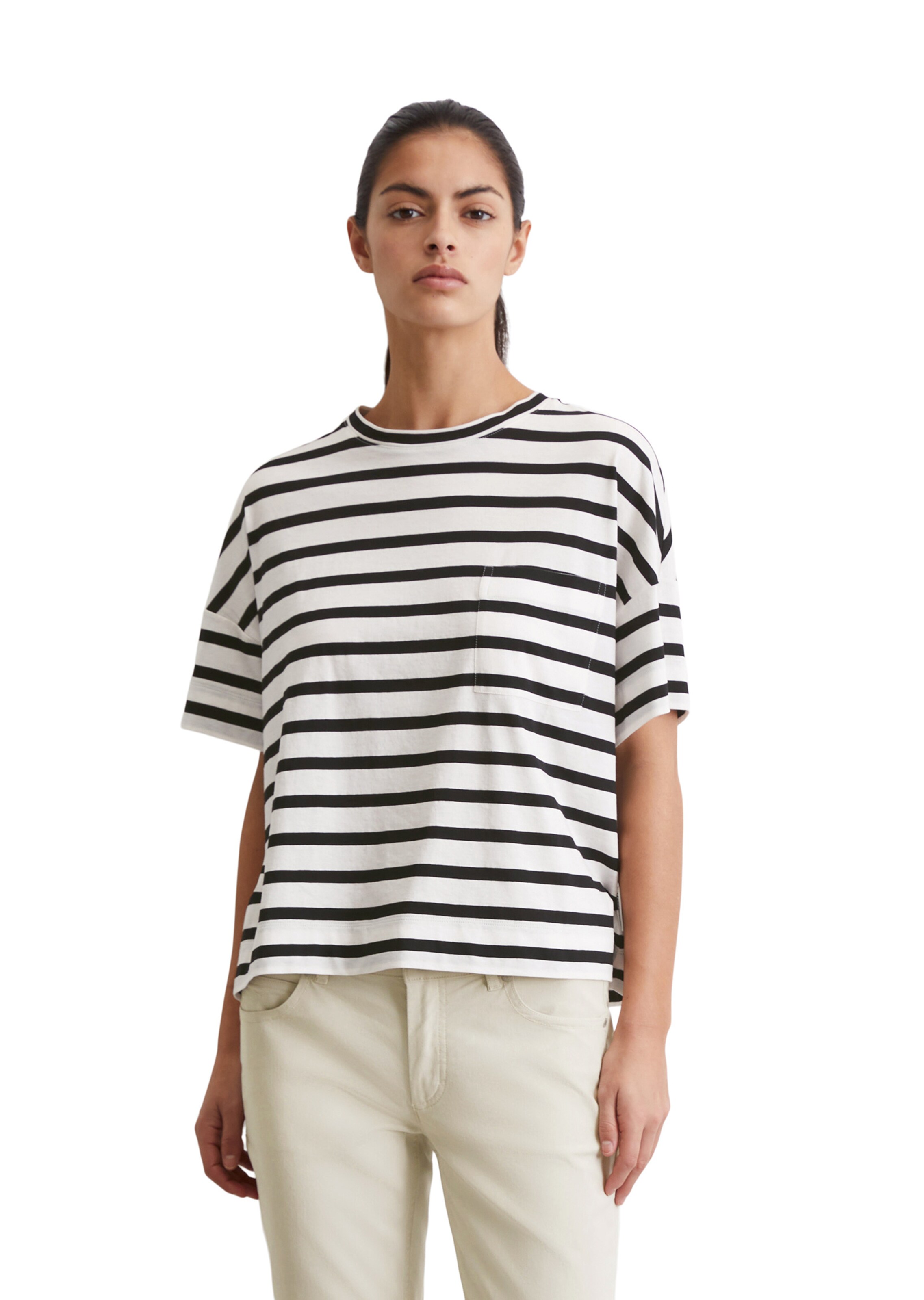 Marc O'Polo Shirt in Wit: voorkant