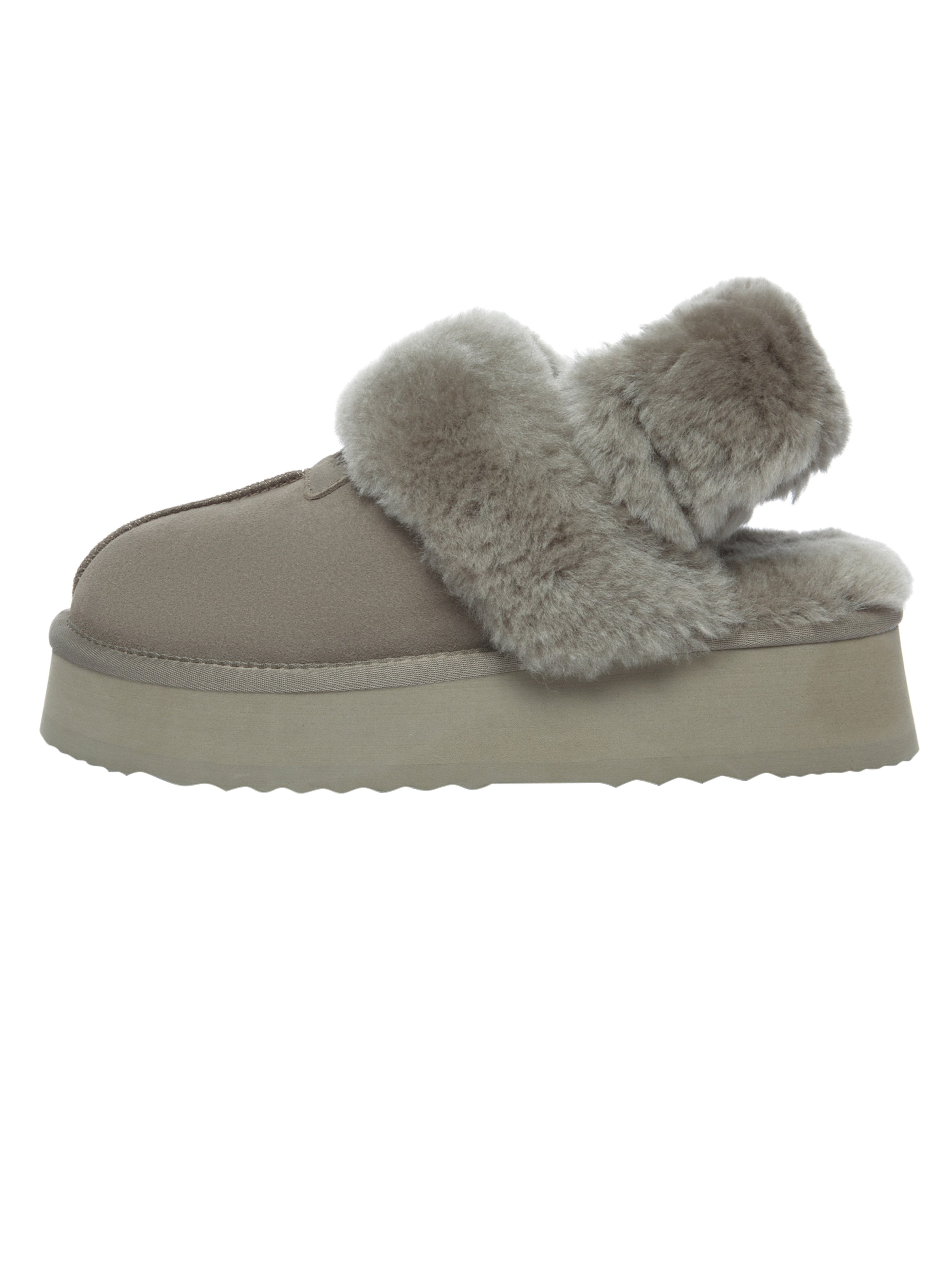 Everau - Pantufa 'Fantail' em castanho: frente