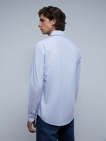 Scalpers Regular fit Button Up Shirt 'Elisee' in Blue