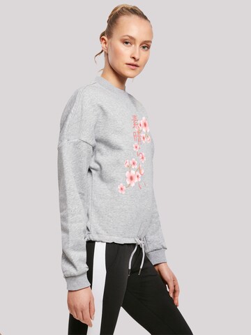 F4NT4STIC Sweatshirt 'Kirschblüten Asien' in Grau
