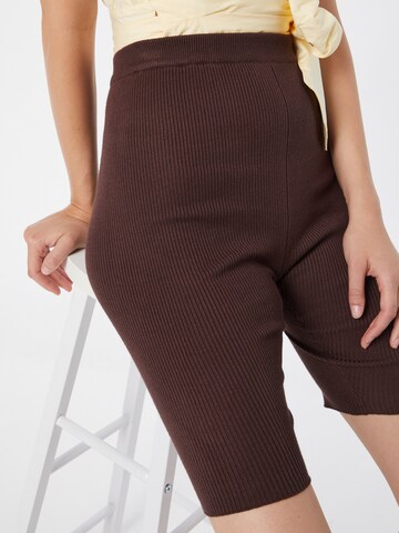 Missguided Skinny Leggings in Brown