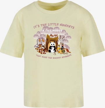 T-shirt 'Heroes of Childhood Tao Tao Childhood Memories' F4NT4STIC en jaune : devant