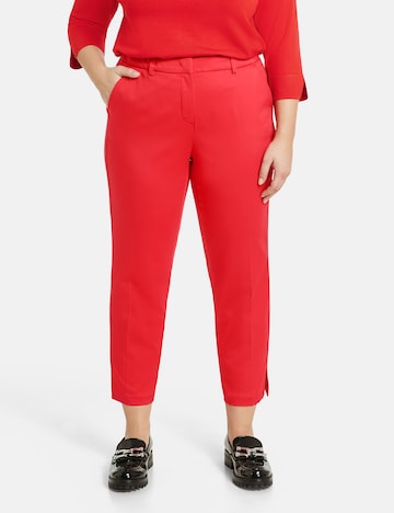 SAMOON Regular Pants 'Greta' in Red: front