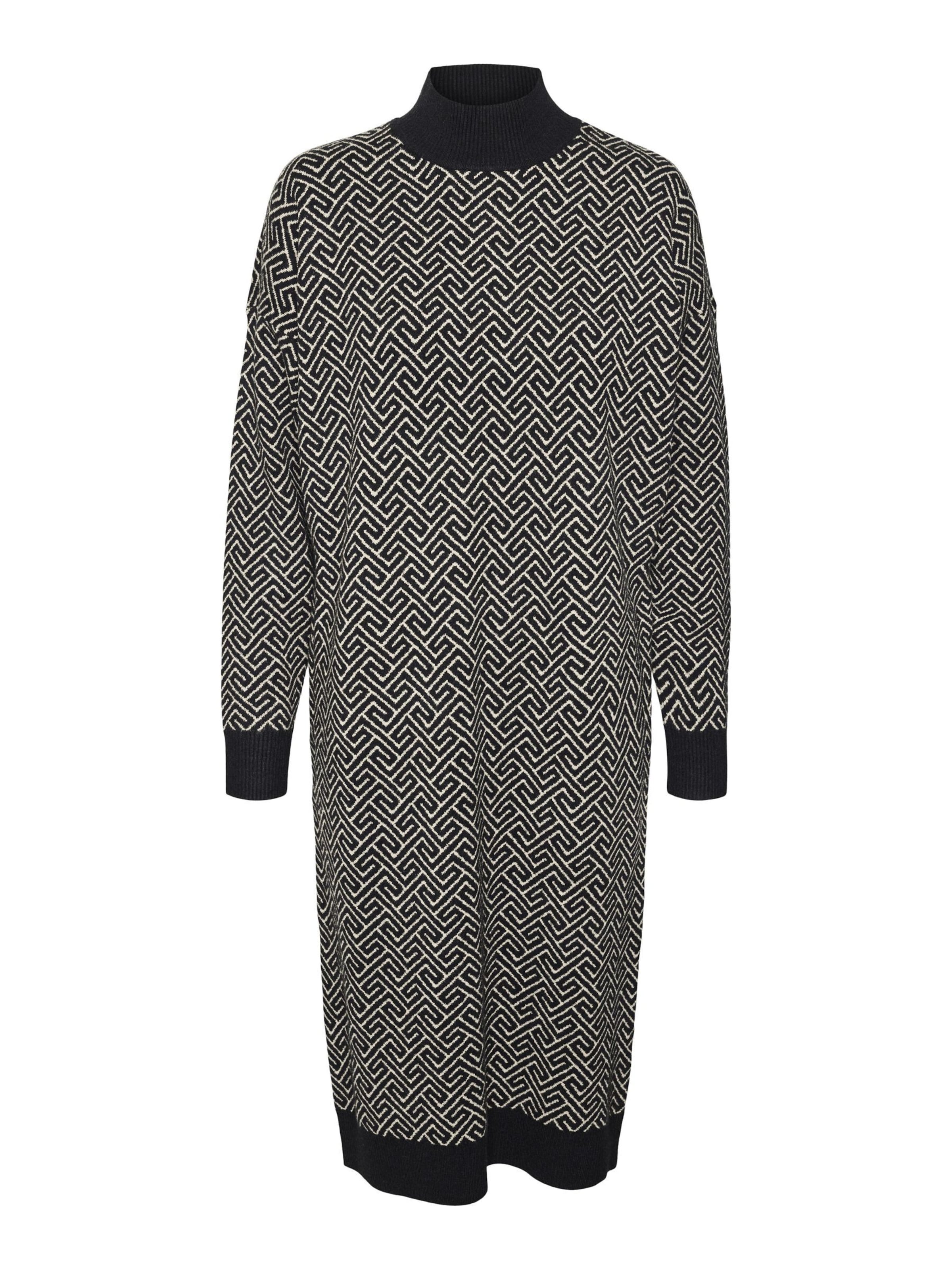 VERO MODA Strikkjole 'VMAria' i sort: forside