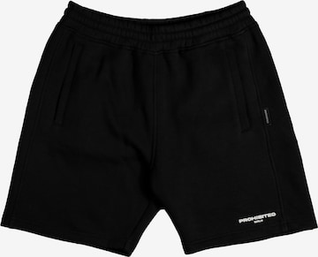 Prohibited - Loosefit Calças em preto: frente