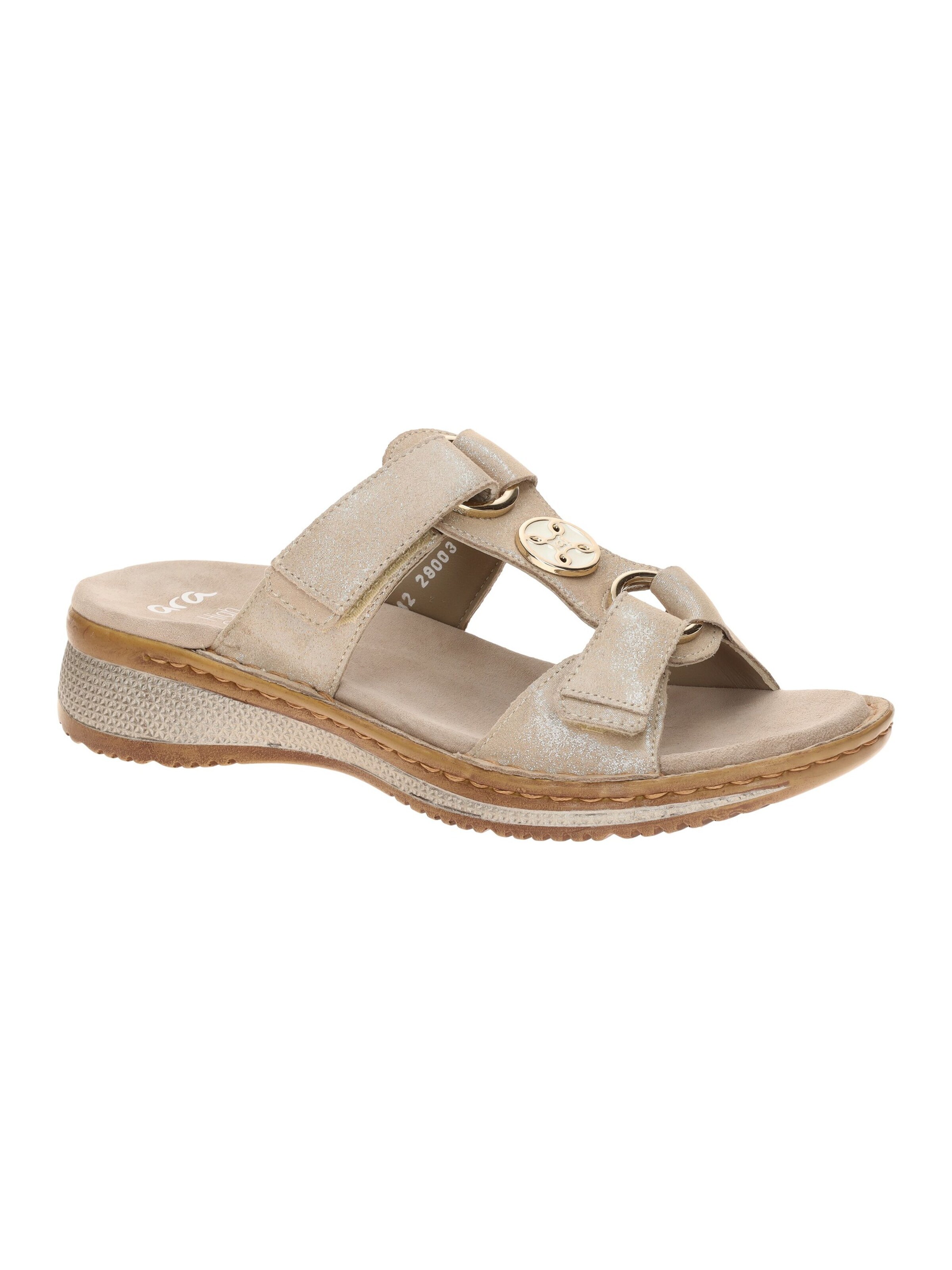 ARA Pantolette 'ara Hawaii Steg Pantolette beige Glitzer 12-29003'‌‌‌‌‌‌ in 36 in beige, Produktansicht