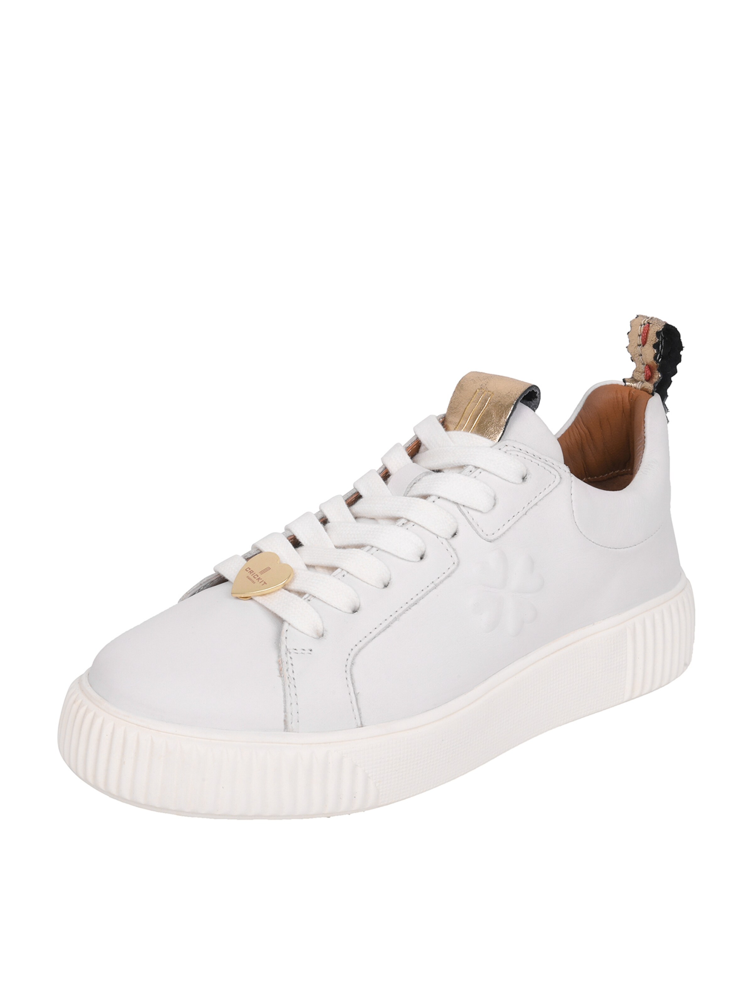 Baskets basses Crickit en blanc : devant