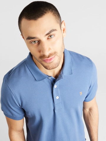FARAH - Camisa 'BLANES' em azul