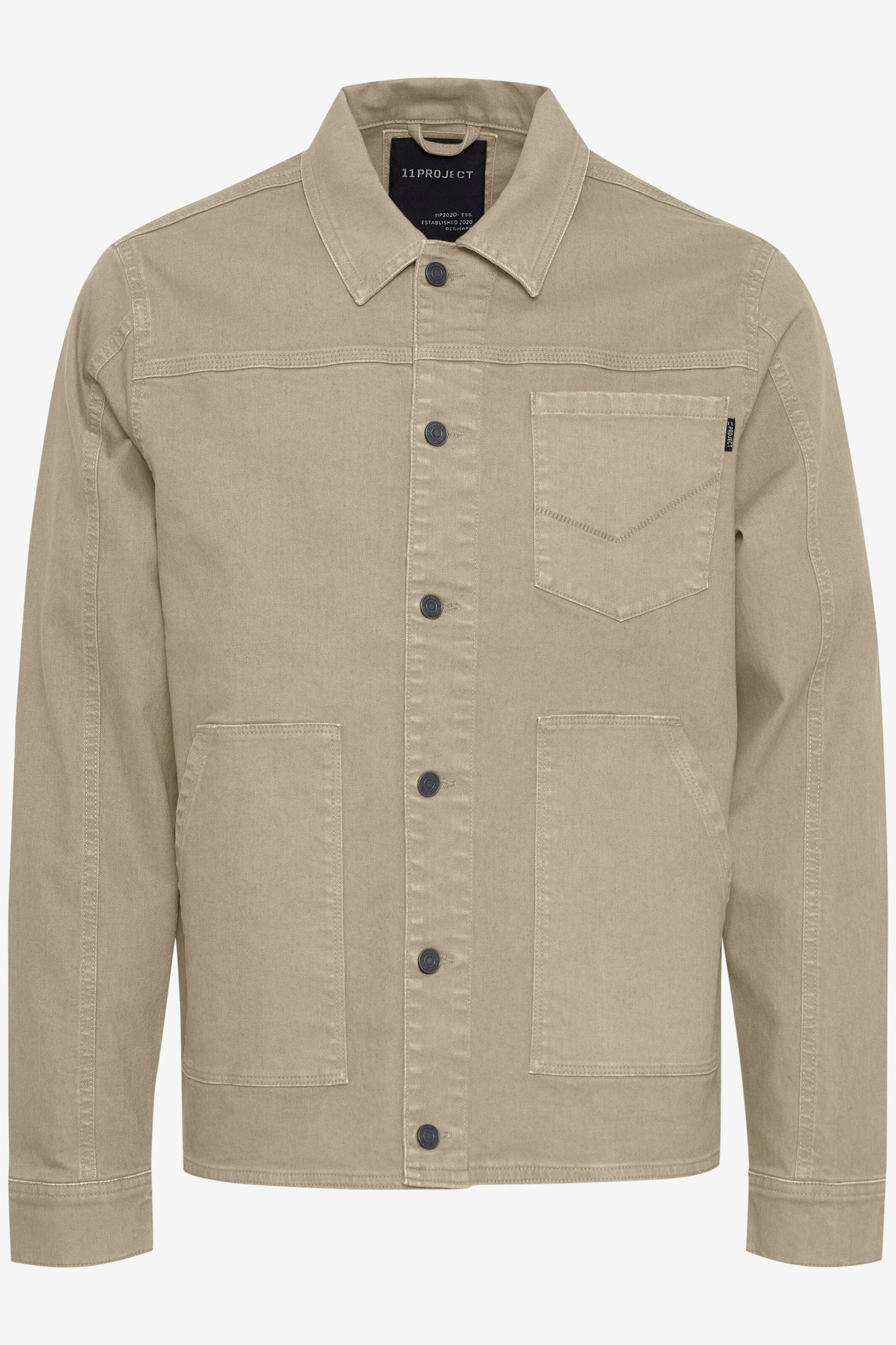 11 Project - Chaqueta de entretiempo 'Detrik' en beige: frente