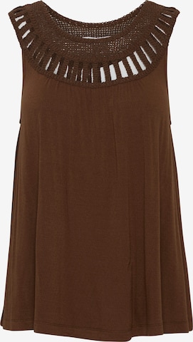 b.young Top 'pipa' in Brown: front