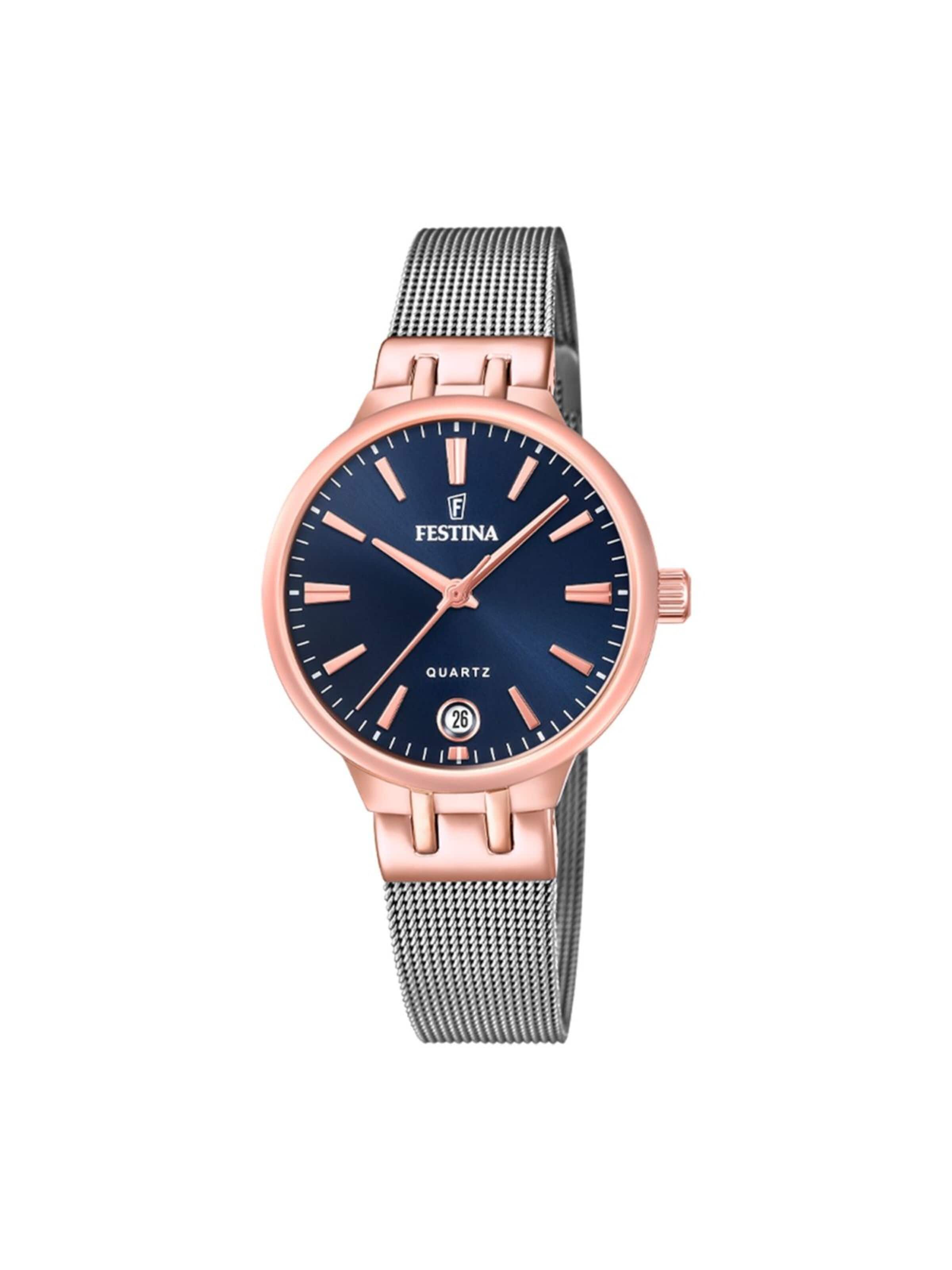 Montre à affichage analogique 'Mademoiselle' FESTINA en bleu : devant