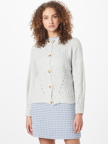 Hailys Knit Cardigan 'Lavina' in Grey: front