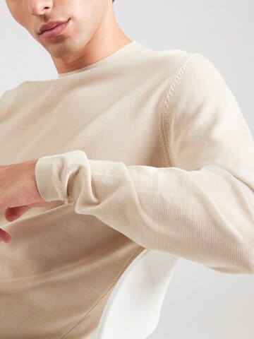 Pull-over 'SLHRAVI' SELECTED en beige