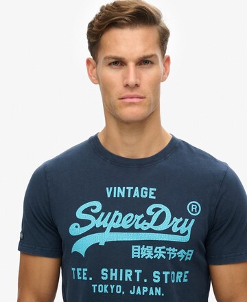 Superdry Μπλουζάκι σε μπλε