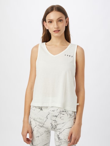 ROXY Top 'NEED A WAVE' in White: front