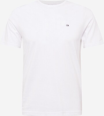 T-Shirt Calvin Klein en blanc : devant