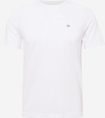 T-Shirt Calvin Klein en blanc : devant