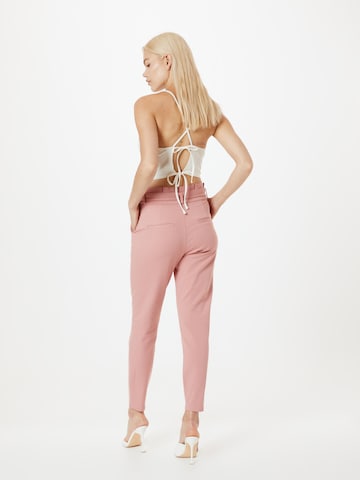 VERO MODA Slim fit Pleat-Front Pants in Pink