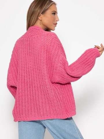 SASSYCLASSY Oversizestrickjacke in Pink