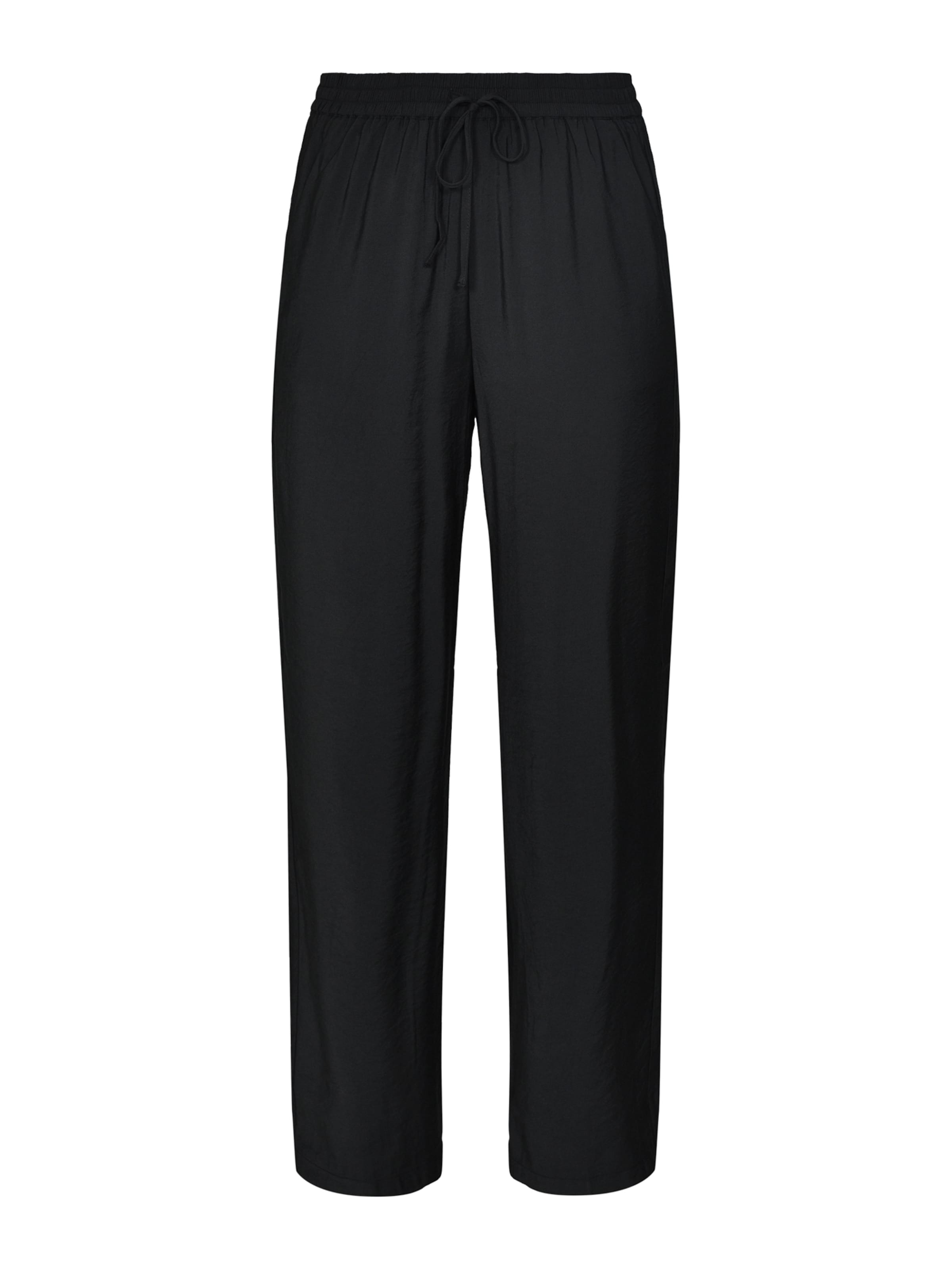 SISTERS POINT Wide Leg Bukser 'ELLA-PA3' i sort: forside