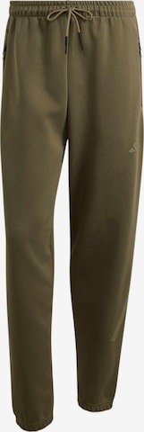 Effilé Pantalon de sport 'Z.N.E.' ADIDAS SPORTSWEAR en vert : devant